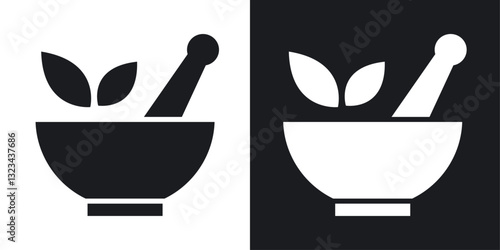 Herbal Medicine icons pack in solid style
