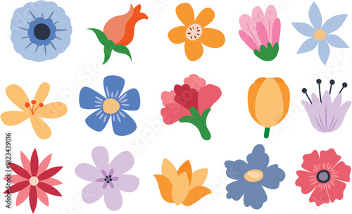 Colorful flowers	
