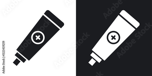 Ointment icons pack in solid style
