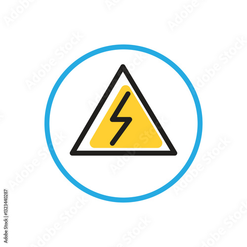 Multi color icon for danger