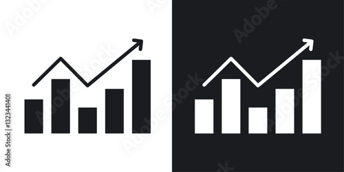 Stagflation icons pack in solid style
