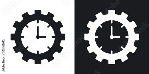 Trendy icons pack in solid style