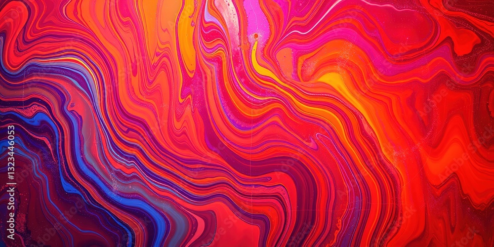 Abstract Neon Paint Texture with Copy Space for Branding