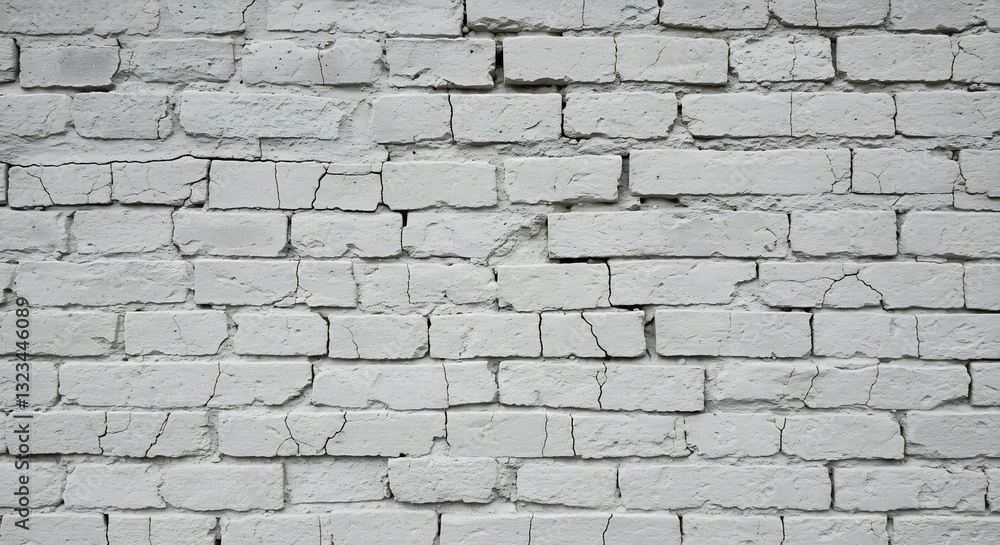 Weathered White Brick Wall Texture Soft Light. AI Generated Weathered White Brick Wall Texture Soft Light. AI Generated