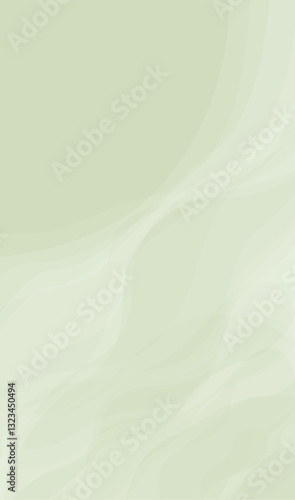 Smartphone wallpaper design with translucent delicate flying curved lines in green
