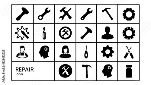 repair and maintenance services, vector illustration of a set of cutlery isolated on png