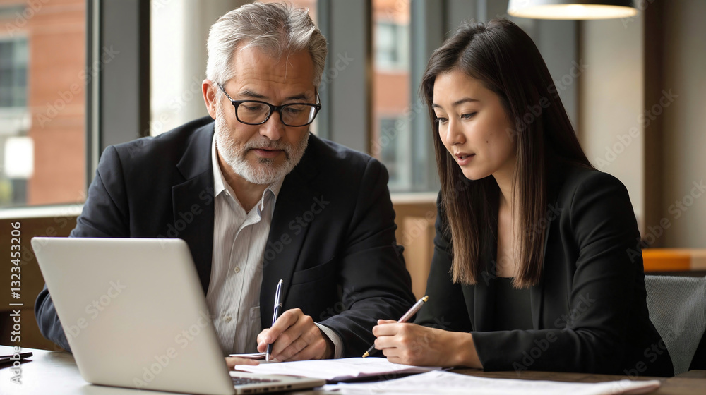 Fototapeta premium Business people working together