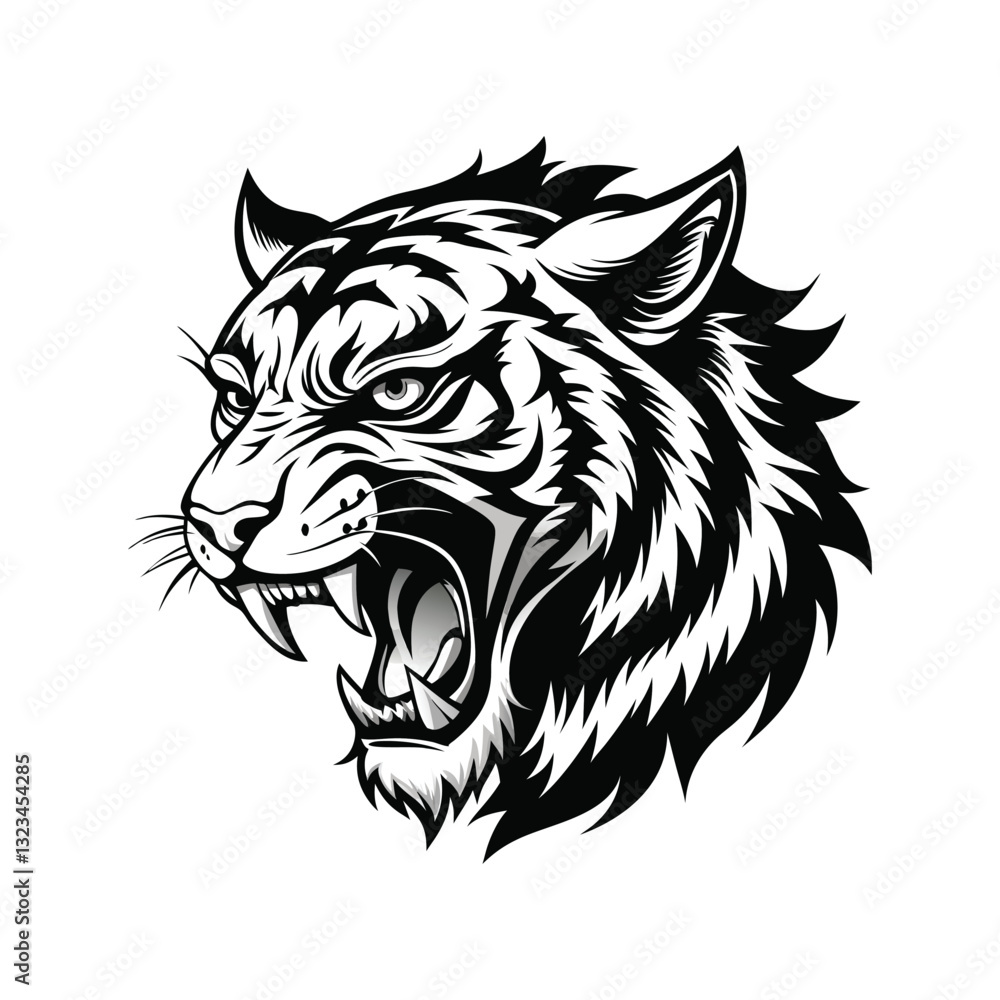 Fototapeta premium Taiger art vector