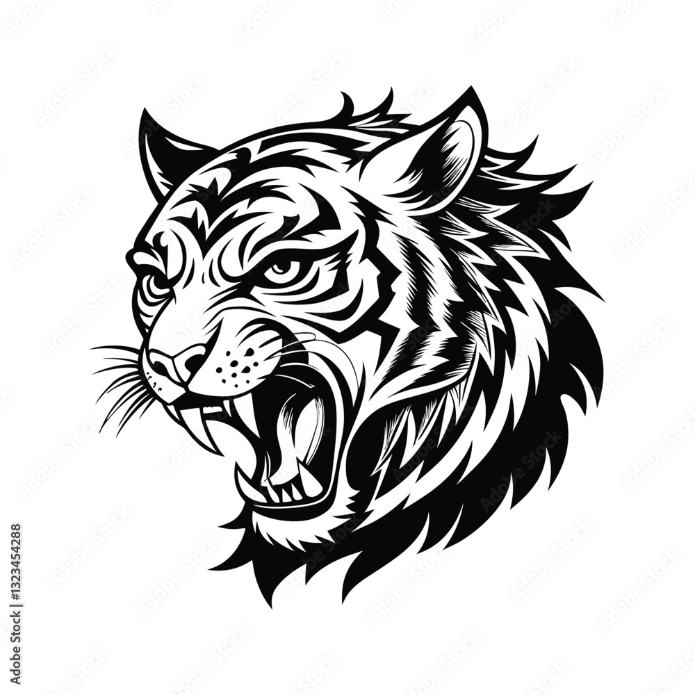 Fototapeta premium Taiger art vector