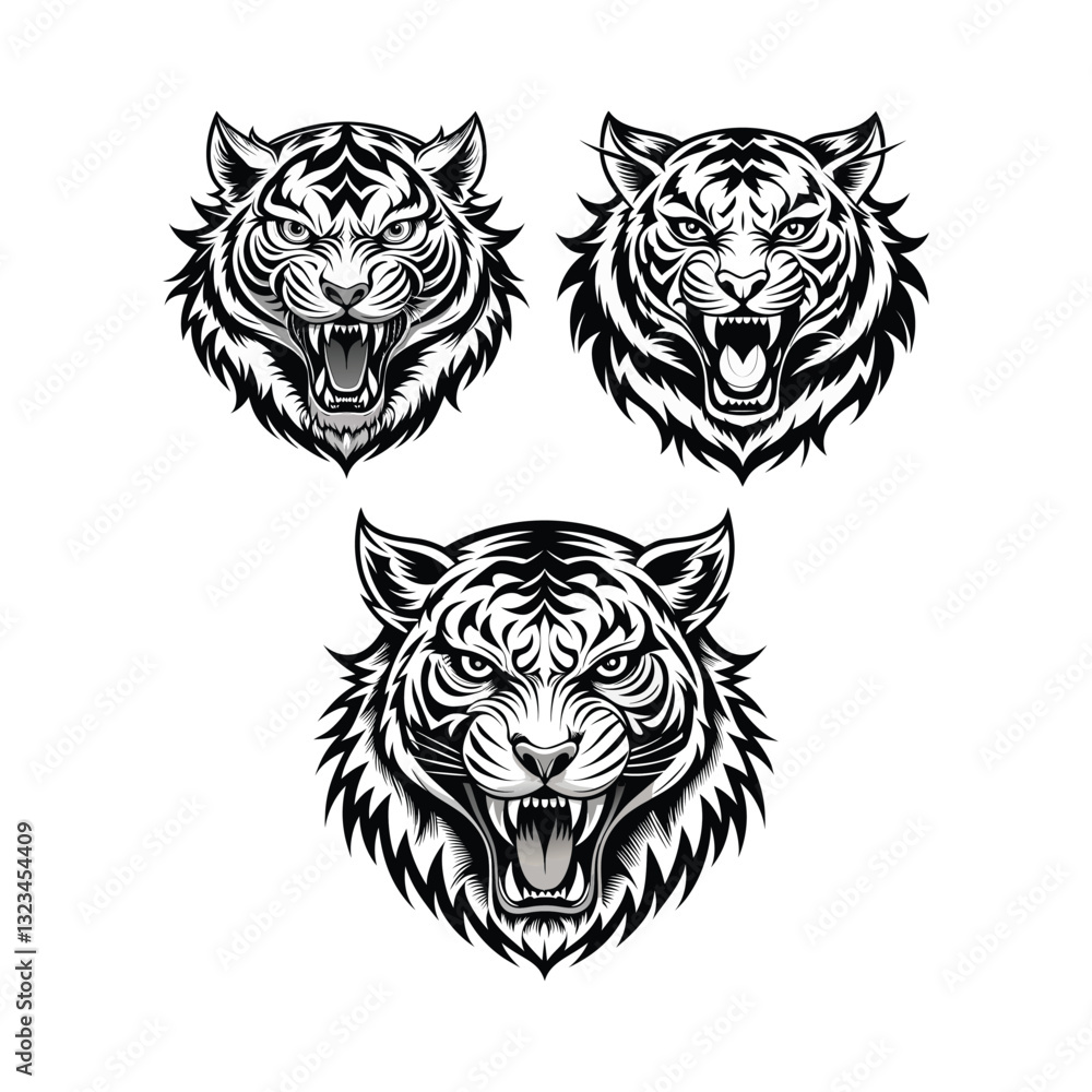 Fototapeta premium Taiger art vector 