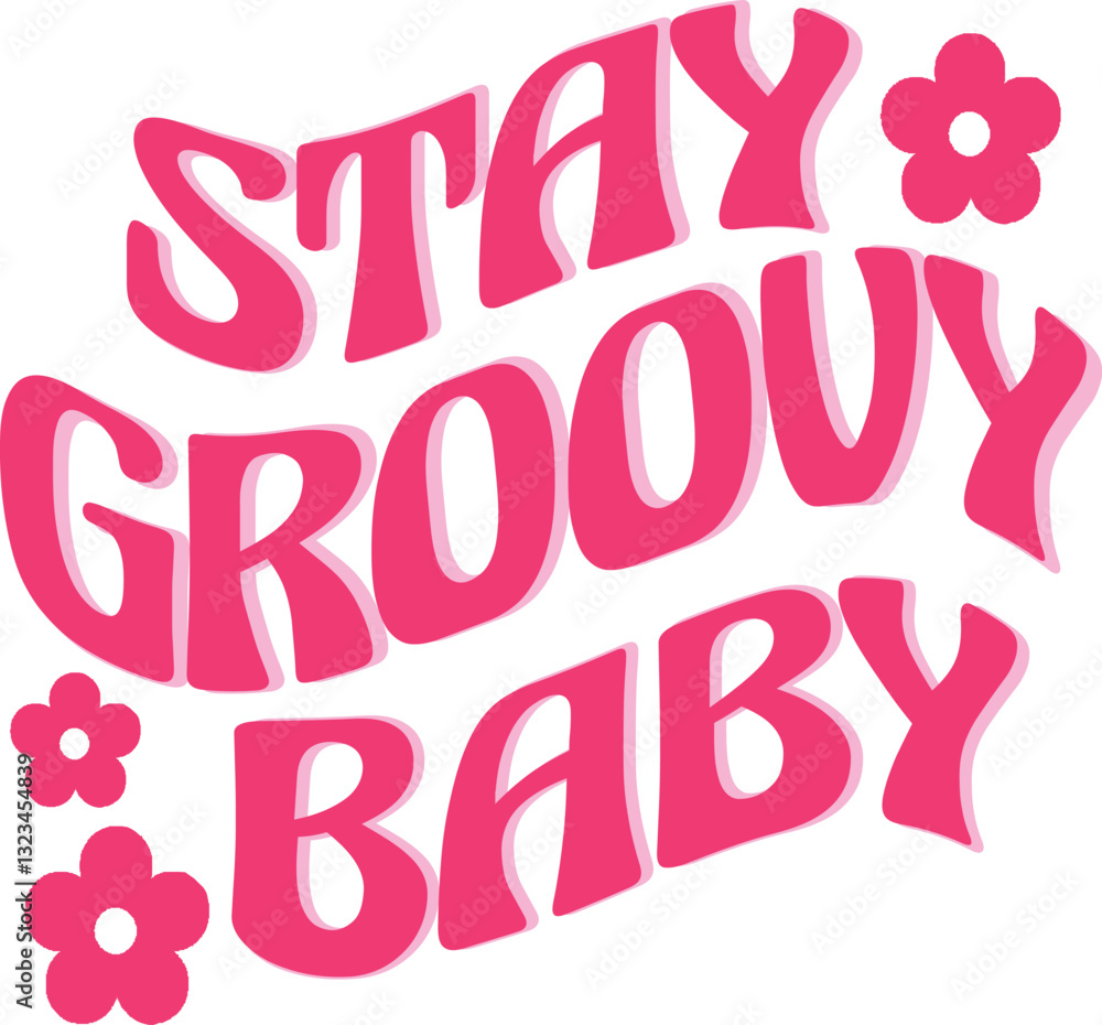 Fototapeta premium peace Retro 60's groovy festival peace bubble font slogan flower power 70's hippy slogan Tshirt Graphic Fashion logo Trending Apparel Cute Emblem Slogan
