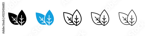 Basil icons vector set for web designs