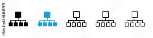 Classification icons vector set for web designs