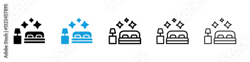 Clean Room icons vector set for web designs