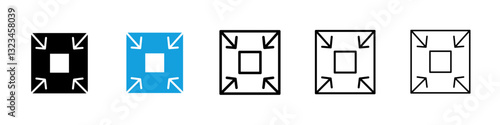 Compact size icons vector set for web designs