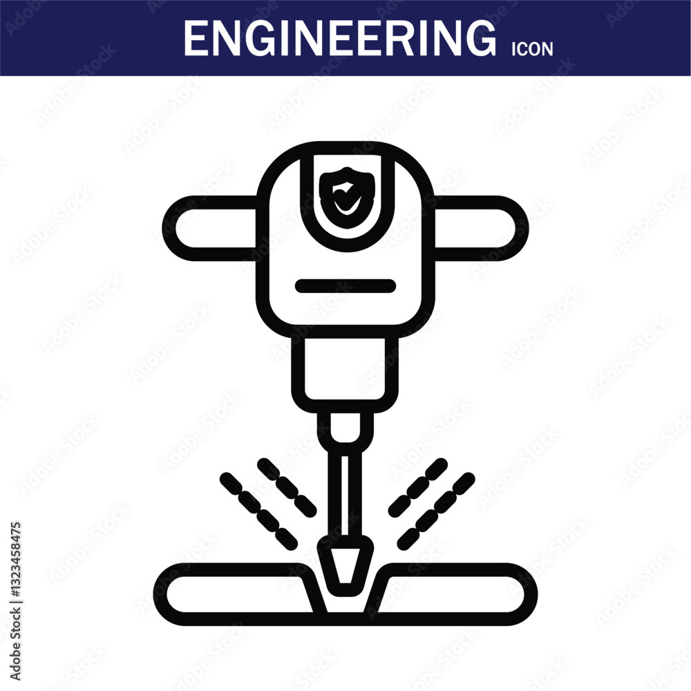 outline engineering icon. Editable stroke. Vector illustration. EPS 10. outline engineering icon. Editable stroke. Vector illustration. EPS 10.