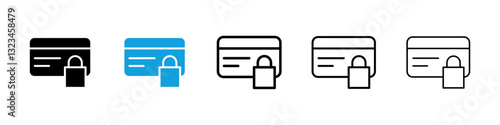 Credit limit icons vector set for web designs