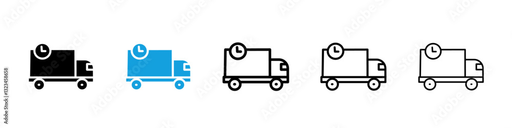 Delivery Delay icons vector set for web designs Delivery Delay icons vector set for web designs