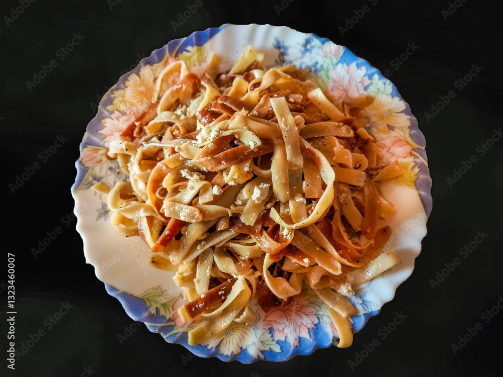 Turkish style noodle pasta dish