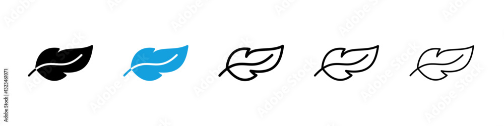 Light weight icons vector set for web designs