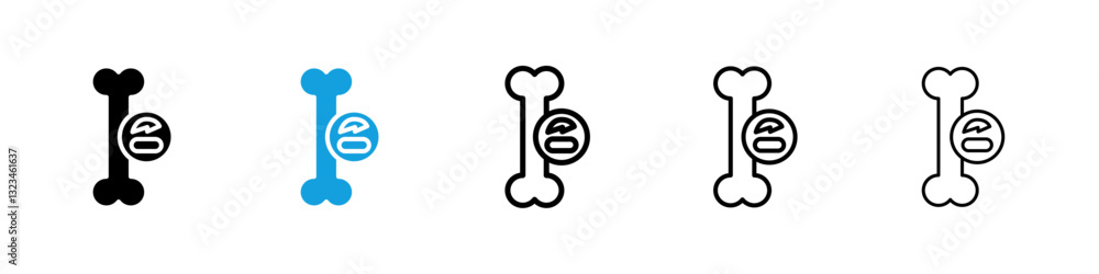 Multiple myeloma icons vector set for web designs Multiple myeloma icons vector set for web designs