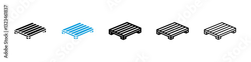Pallet icons vector set for web designs