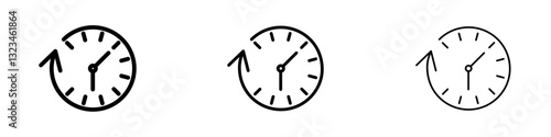 Past icons vector set for web designs