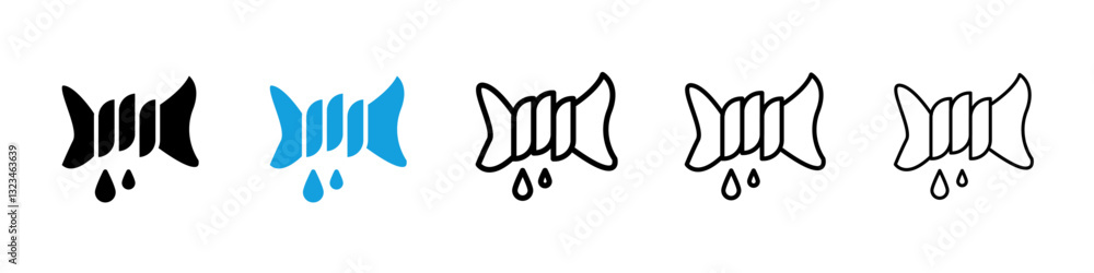 Squeeze icons vector set for web designs Squeeze icons vector set for web designs
