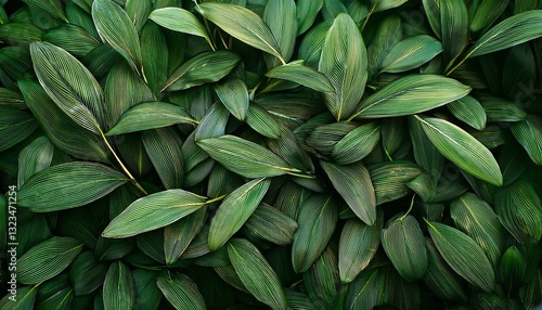 Wallpaper Mural Organic background with small green leaves, soft and natural aesthetic, evoking calm and harmony Torontodigital.ca