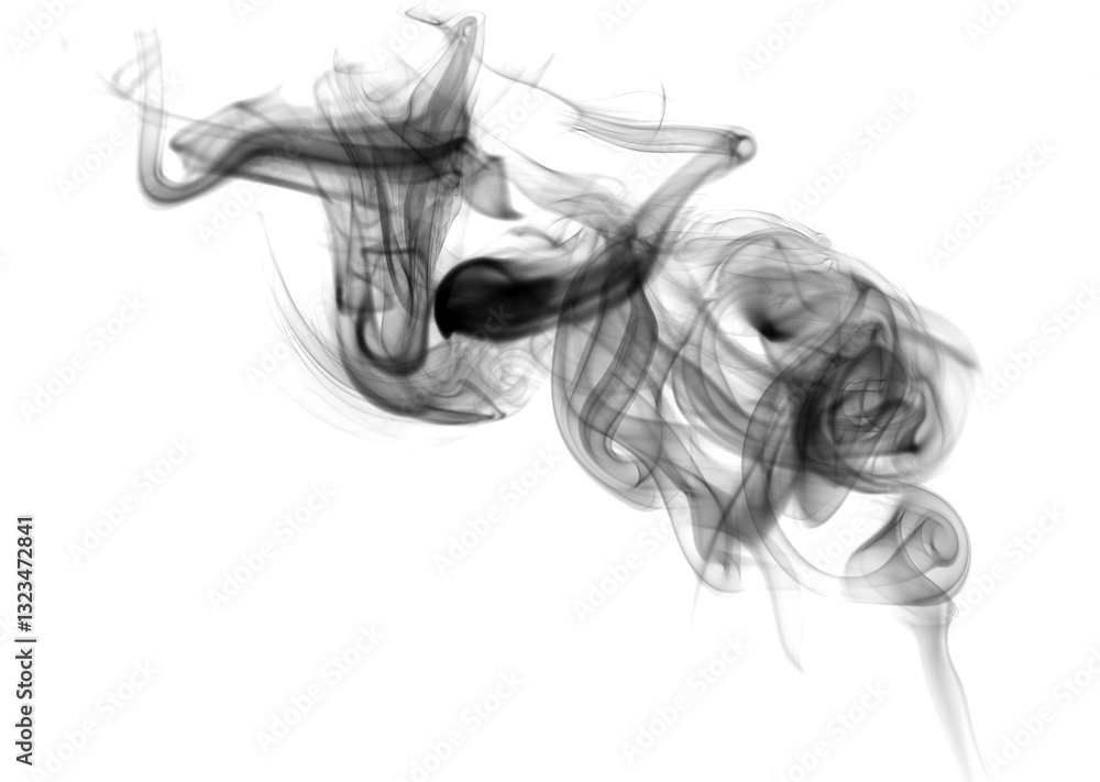 white smoke abstract isolated on a black background. concept of texture mist or hot vapor, fog effect, and cloud for design air pollution, element smog white smoke abstract isolated on a black background. concept of texture mist or hot vapor, fog effect, and cloud for design air pollution, element smog