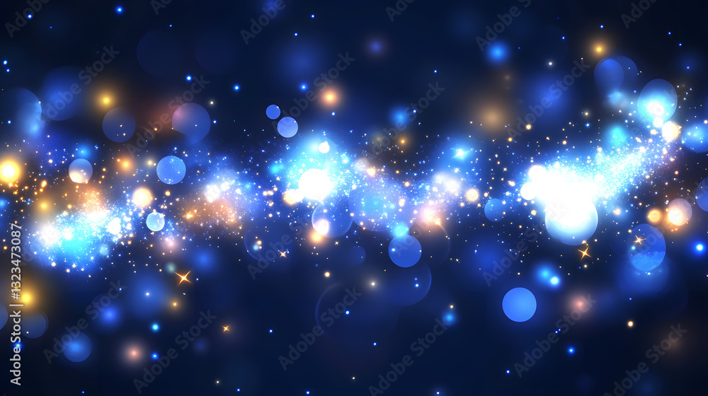 Creating Modern Aesthetics Using a Dark Blue Abstract Background with Shimmering Effects Creating Modern Aesthetics Using a Dark Blue Abstract Background with Shimmering Effects