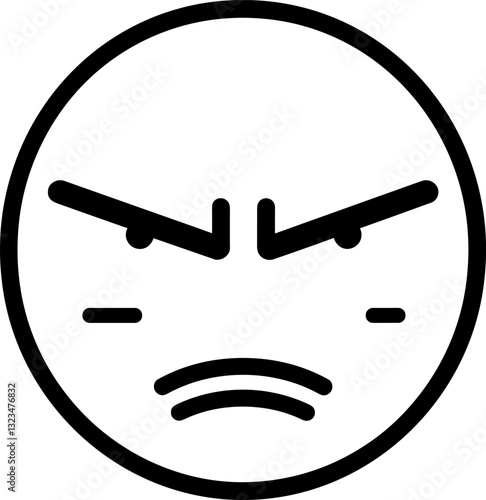 Frowning Emoji: A Graphic Icon of Annoyance and Frustration