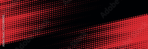 Halftone dots red and blue color pattern gradient grunge texture background. Dot pop art comic sport style vector illustration. modern background
