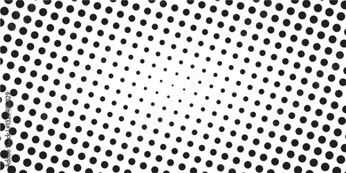 grunge Halftone white and black dots pattern and black gradient grunge texture background. Dotted line comic sport style vector illustration