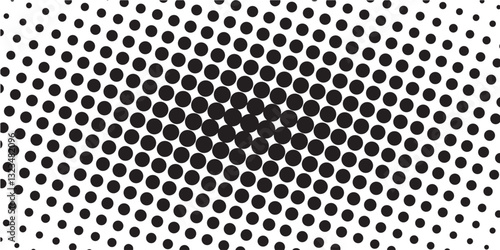 grunge Halftone white and black dots pattern and black gradient grunge texture background. Dotted line comic sport style vector illustration