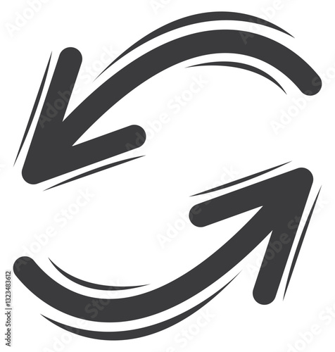 Black reverse flat icon isolated on white background.