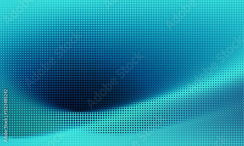 Pixilated abstract Energy background. Halftone effect. Vector image. Small particles with overlay moire effect