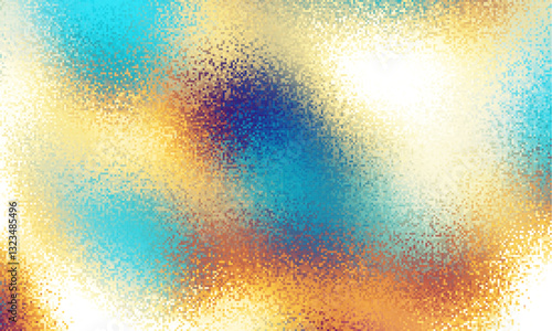 This striking abstract background features soft, blurred effects in rich blue and shimmering gold tones, creating an eyecatching composition ideal
