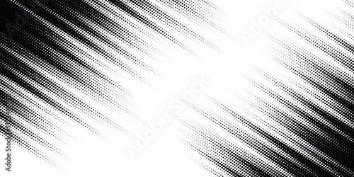 grunge Halftone white and black dots pattern and black gradient grunge texture background. Dotted line comic sport style vector illustration