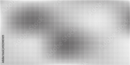 Halftone gradient. Dotted gradient, smooth dots spraying and halftones dot background seamless horizontal geometric pattern vector template set eps 10