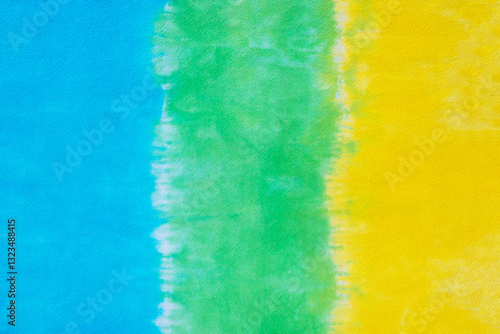 tie dye pattern hand dyed on cotton fabric abstract background.