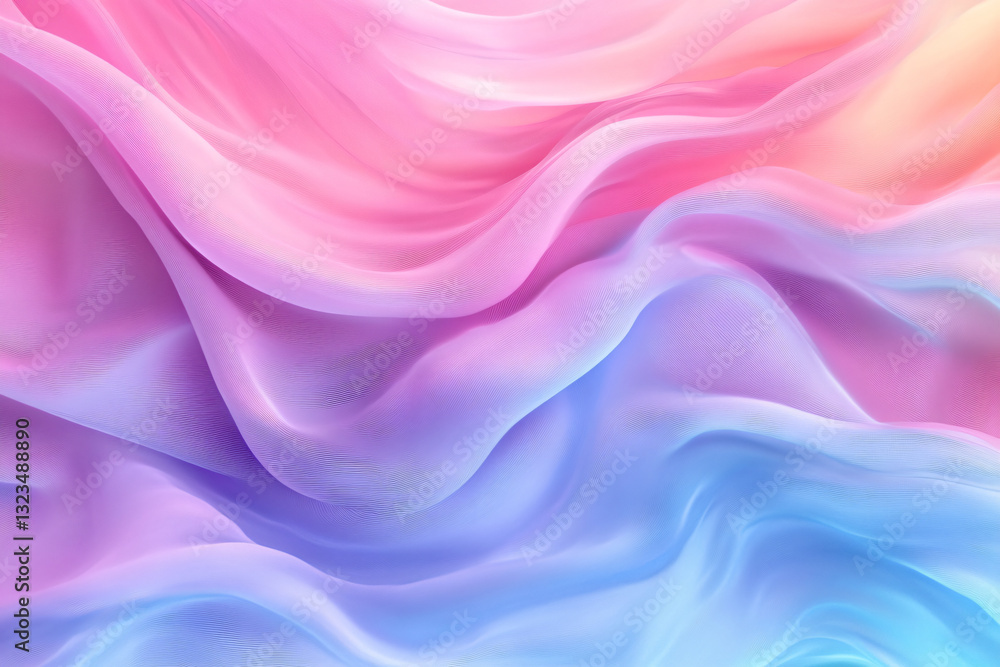 Soft pastel-colored waves flowing gently in an artistic display of colorful background for creative inspiration Soft pastel-colored waves flowing gently in an artistic display of colorful background for creative inspiration
