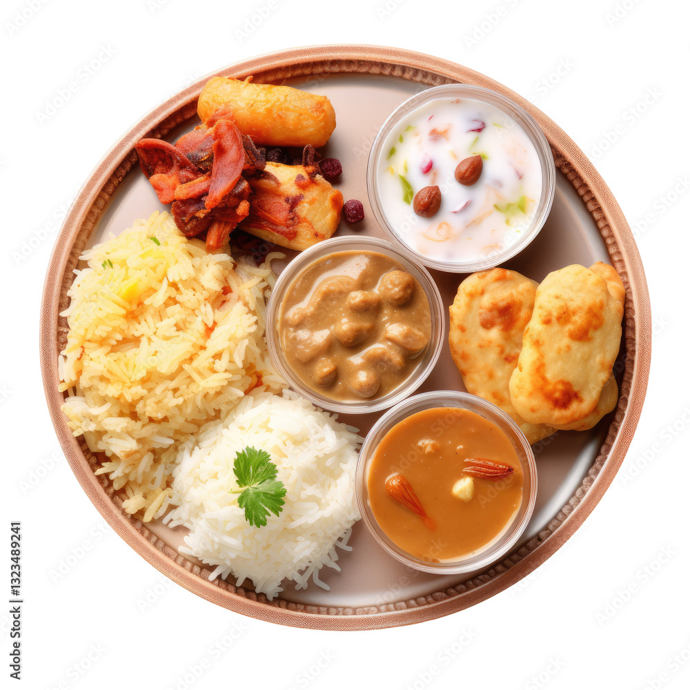 Food dessert plate on transparent background Food dessert plate on transparent background