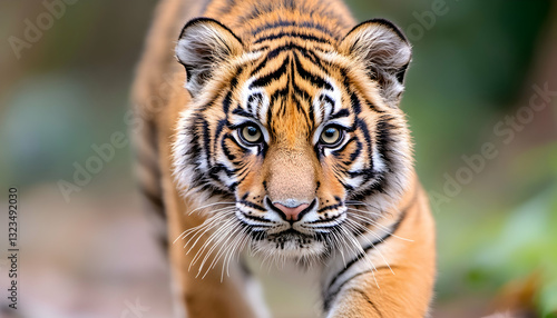 Close-up of a young tiger