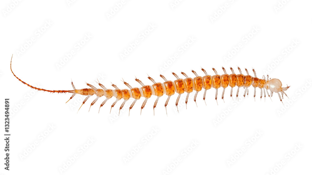 Minimalist Centipede Design - Side View Transparent PNG Minimalist Centipede Design - Side View Transparent PNG