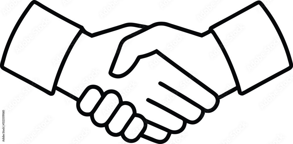 handshake icon line art vector illustration,handshake out line icon handshake icon line art vector illustration,handshake out line icon