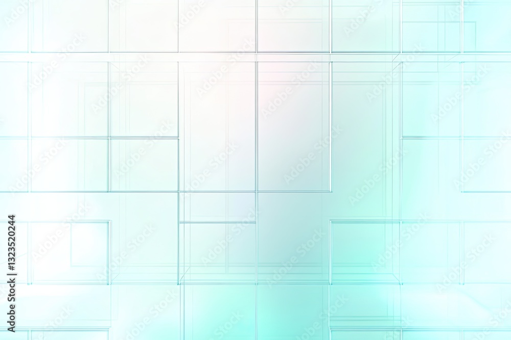 Abstract geometric background of translucent cubes. Soft pastel colors create a serene and modern visual Abstract geometric background of translucent cubes. Soft pastel colors create a serene and modern visual