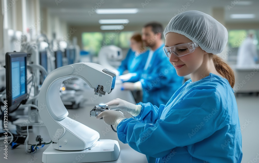 Obraz premium Precision Engineering in a Modern Laboratory Setting