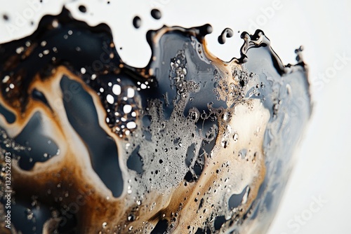 Dark liquid splash, abstract texture
