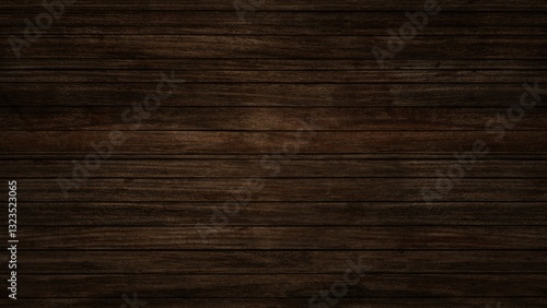 Obraz na płótnie A dark wooden plank texture with a deep brown hue, featuring a subtle glow in certain areas, creating a moody and rustic atmosphere. w salonie